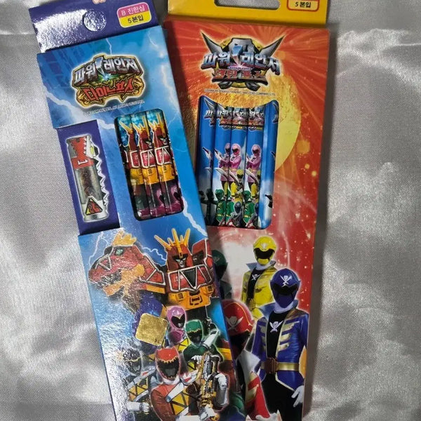 [BUNJANG] Power Rangers Dino Force Captain Force Pencils (5 Count) / [고전문구] 파워레인저 다이노포스 캡틴포스 연필