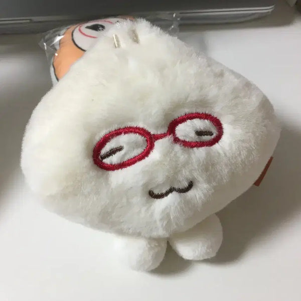 [BUNJANG] Pingru Angel Mandu Doll Babel Glasses Keyring / 핑루 천사만두 인형 바보안경 키링
