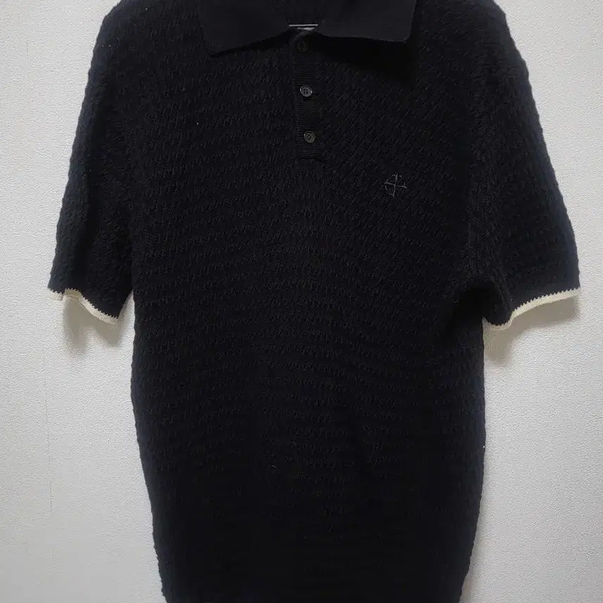 [BUNJANG] DENIM HOLIC Knit Polo Short Sleeve Black / 70309/ DENIM HOLIC 니트 폴로 반팔 블랙
