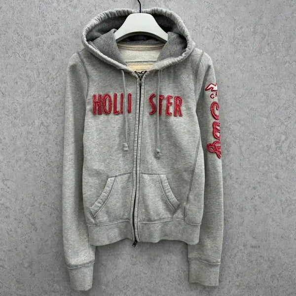 [BUNJANG] Hollister Y2K Fitted Hoodie Zip-Up / y2k 홀리스터 대장 후드집업 딱붙핏