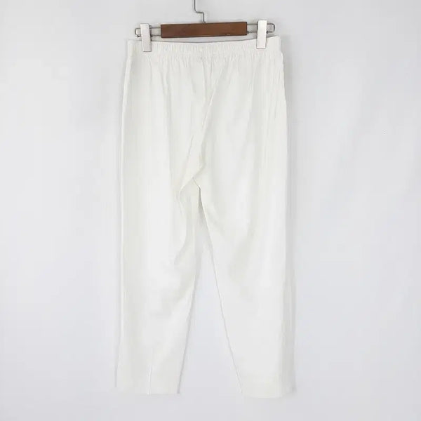 [BUNJANG] Theory Women's Linen Blend Banding Slacks Size S / 띠어리 여성 린넨혼방 밴딩슬랙스 S