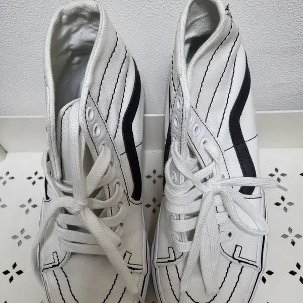 [BUNJANG] Vans Skate High Top Sneakers White / 70210/ 반스 스케이드 운동화 하이 245