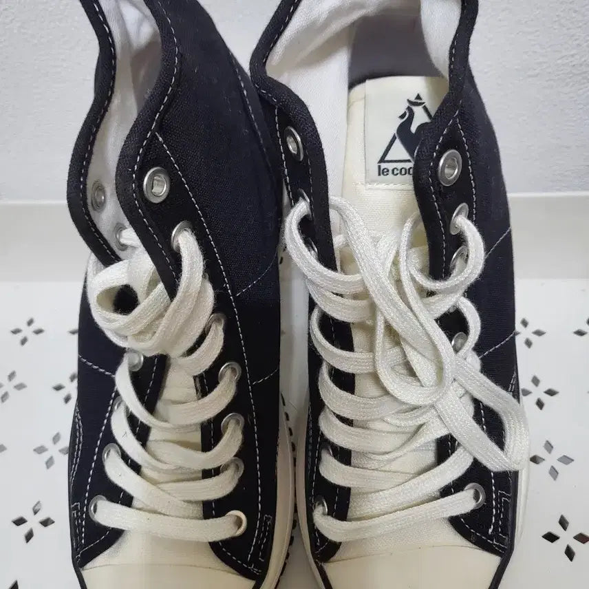 [BUNJANG] Le Coq Sportif High Top Sneakers Black / 70208/르꼬끄 스포르티브 하이탑 블랙 스니커즈