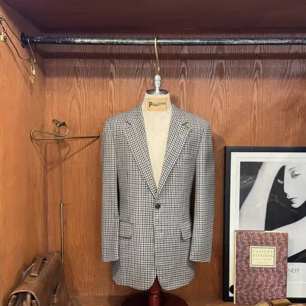 [BUNJANG] Burberry Wool Gingham Pattern Blazer - Size 100 / 버버리 자켓 100