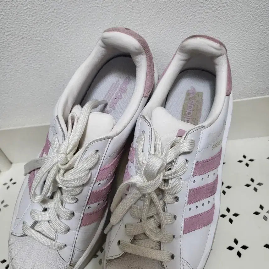 [BUNJANG] Adidas Superstar Pink/White Sneakers / 70204/ 아디다스 슈퍼스타 핑크/화이트 운동화