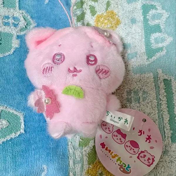 [BUNJANG] Chiikawa Hachiware Japan Limited Cherry Blossom Edition Keychain / 치이카와 하치와레 일본 한정판 벚꽃 에디션 키링