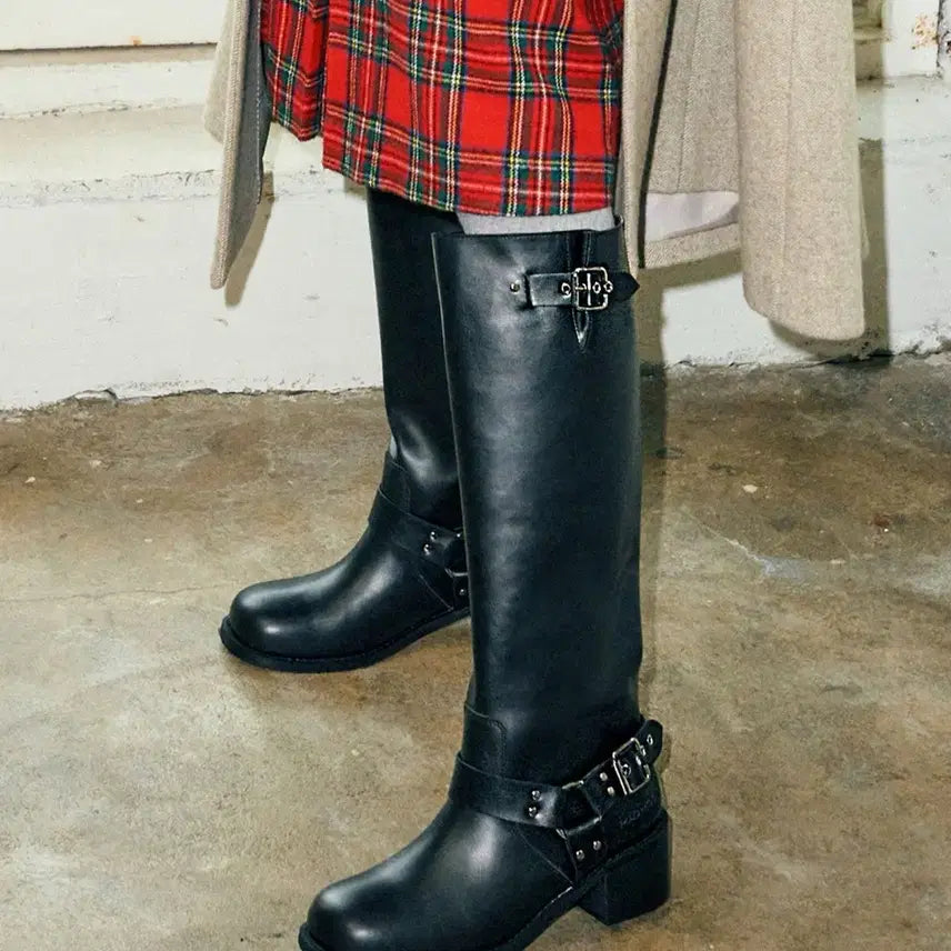 [BUNJANG] MAC MOC Brooklyn Biker Long Boots / 마크모크 MAC MOC Brooklyn 바이커 스트릿 롱부츠 250