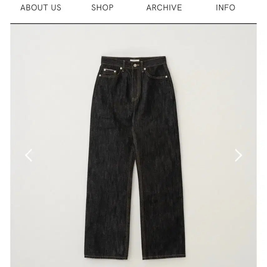 [BUNJANG] Archive J2U Selvedge Raw Denim Black Blue Jeans / 아카이브제이투유 셀비지 생지 데님 흑청 (새상품)