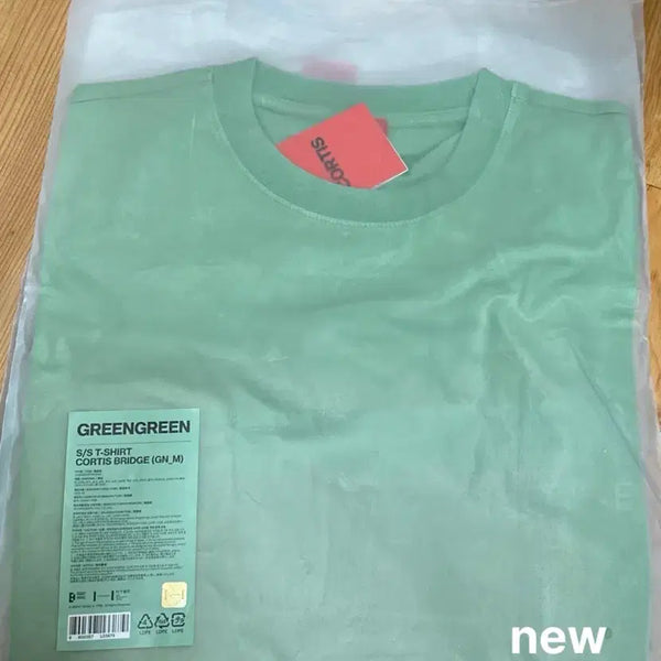 [BUNJANG] Cortis GREEN GREEN Popup Street Short Sleeve T-Shirt / (새상품) 코르티스 GREEN GREEN 팝업 스트리트 그린 반팔 티셔츠