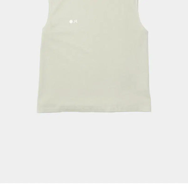 [BUNJANG] Optimistic Runners Cotton Crop Tank Top Pale Green / 옵티미스틱 러너스 코튼 크롭 탱크 탑 페일 그린 슬리브리스 민소매 나시