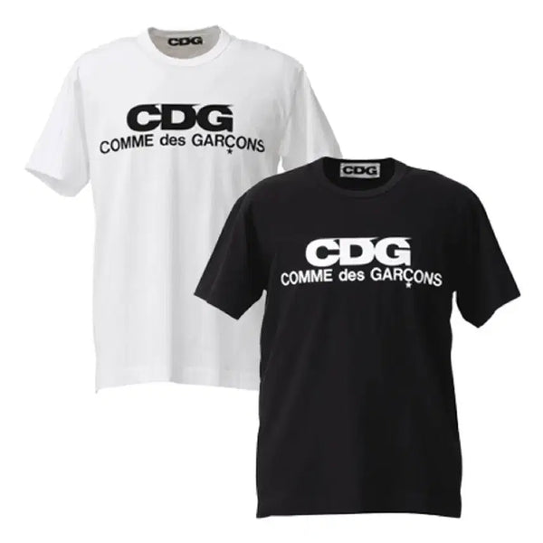 [BUNJANG] Comme des Garçons CDG Short Sleeve T-Shirt (White/Black) / CDG 꼼데가르송 반팔 티셔츠 화이트/블랙