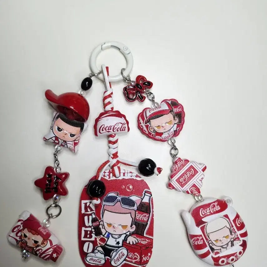 [BUNJANG] Handmade Coca-Cola Concept Charm Keyring / 핸드메이드 백참 키링