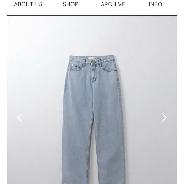 [BUNJANG] Archive J2U Washed Light Blue Straight Leg Denim Jeans (Size S) / 아카이브제이투유 워싱 연청 일자 데님 s (새상품)