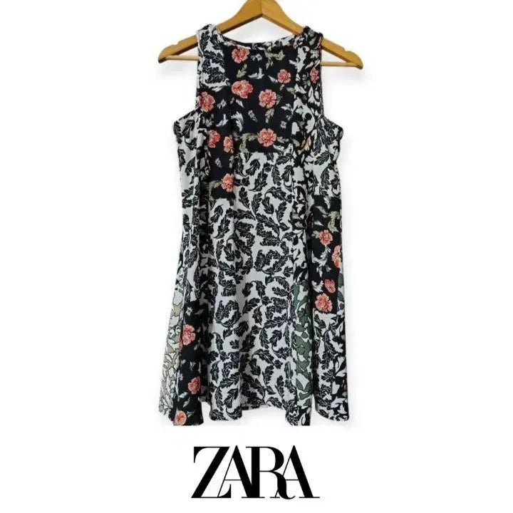 [BUNJANG] Zara Floral Sleeveless Mini Dress / 자라 플로럴 민소매 원피스