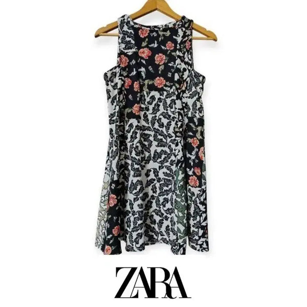 [BUNJANG] Zara Floral Sleeveless Mini Dress / 자라 플로럴 민소매 원피스