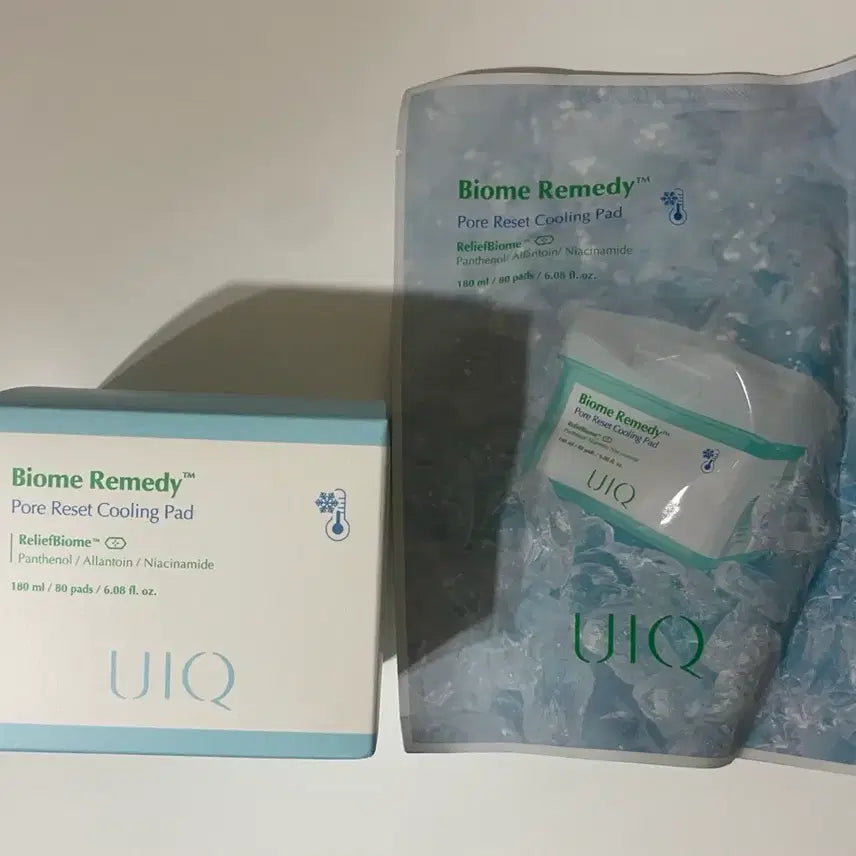 [BUNJANG] Yuic Biome Remedy Pore Reset Cooling Pad 80 Count + Refill 80 Count / 유이크 바이옴 레미디 포어 리셋 쿨링 패드 80매 + 리필 80매