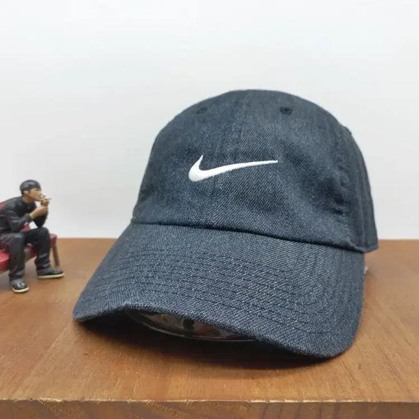 [BUNJANG] Nike NSW Denim Big Swoosh Baseball Cap / 나이키 NSW 데님 볼캡 모자 빅 스우시
