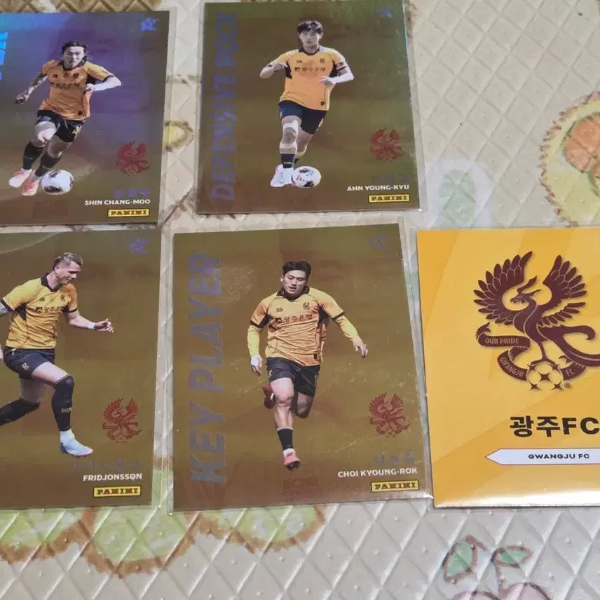 [BUNJANG] Gwangju FC Player Cards Shin Chang-moo, Ahn Young-gyu, Choi Kyung-rok, Fridjonsson 4-Card Set / 광주FC 선수 카드 신창무 안영규 최경록 프리드욘손 4장