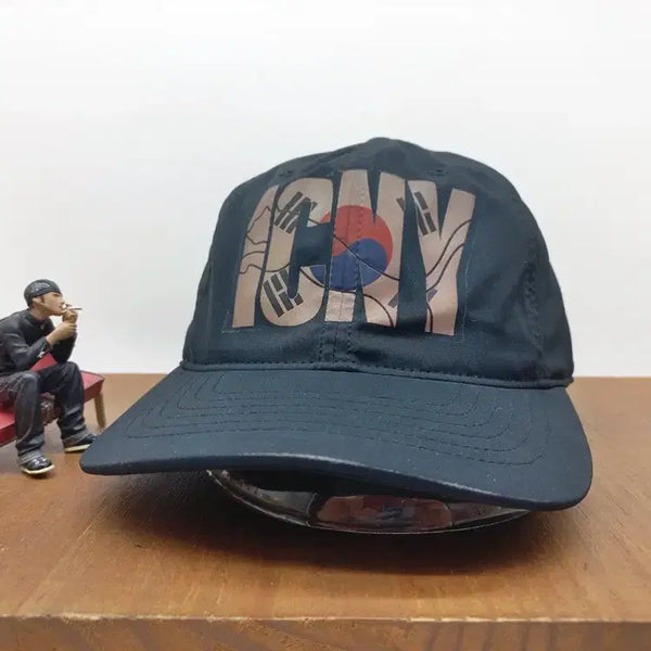 [BUNJANG] ICNY Custom Wrap Scotch 3M Black Streetwear Cap / 스트릿 태극기 스카치 3M 볼캡 모자 ICNY 커스텀 랩 블랙