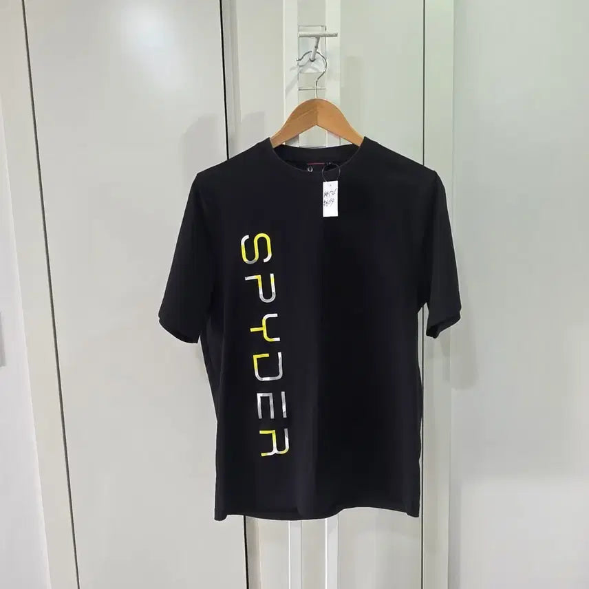 [BUNJANG] Spider Black Logo Short Sleeve T-Shirt / 스파이더 반팔 티셔츠 블랙