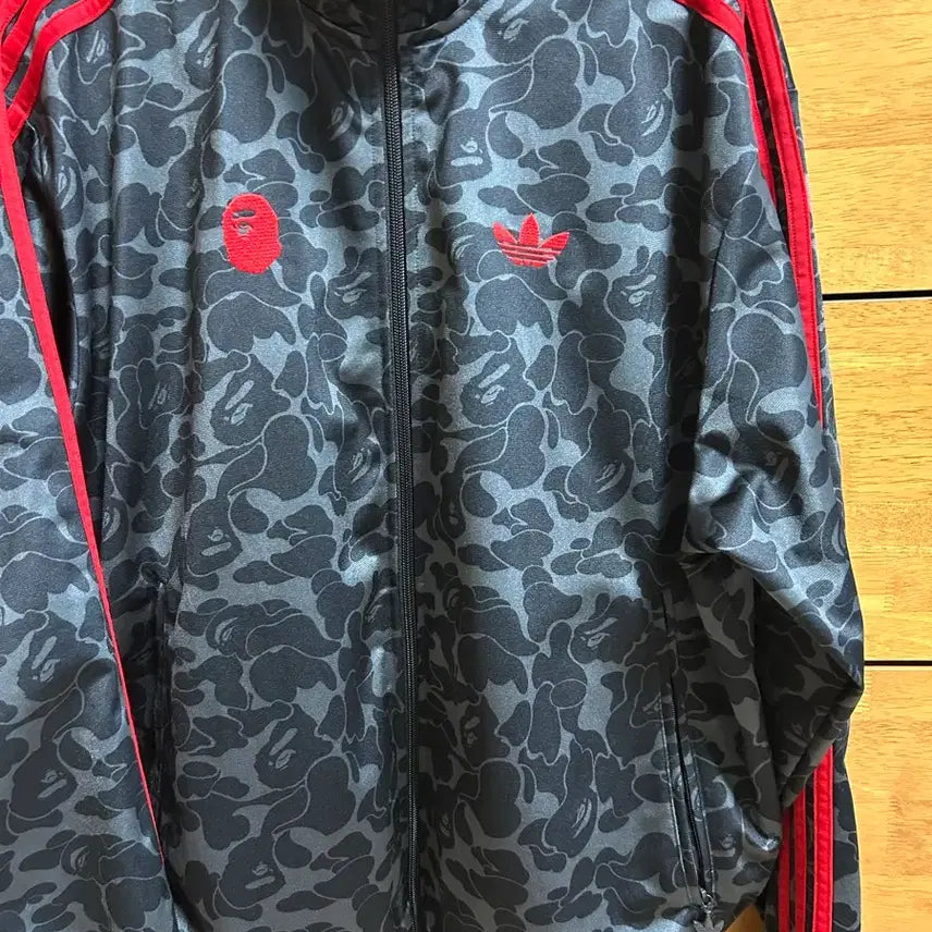 [BUNJANG] Adidas x Bape Track Top Jersey KR L / 아디다스 베이프 트랙탑 져지 KR L사이즈