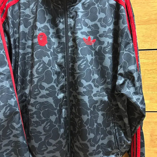 [BUNJANG] Adidas x Bape Track Top Jersey KR L / 아디다스 베이프 트랙탑 져지 KR L사이즈