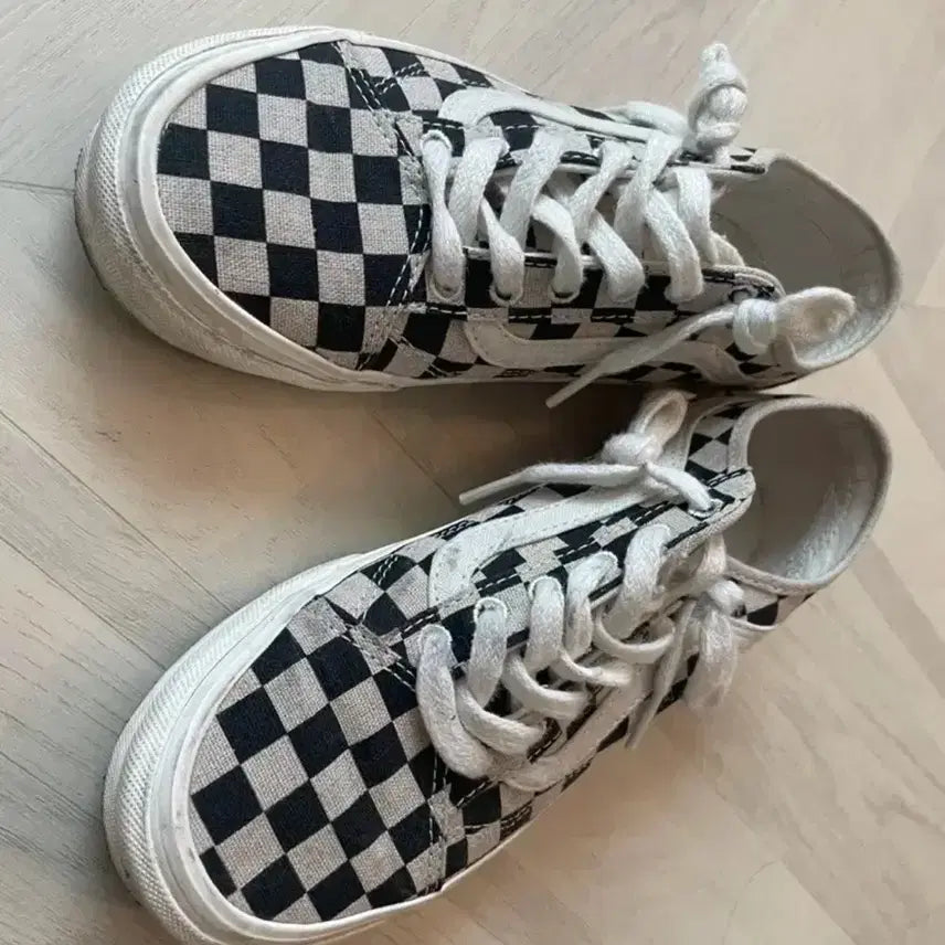[BUNJANG] Vans Checkerboard Old Skool Sneakers / 반스 체커보드 올드스쿨 운동화