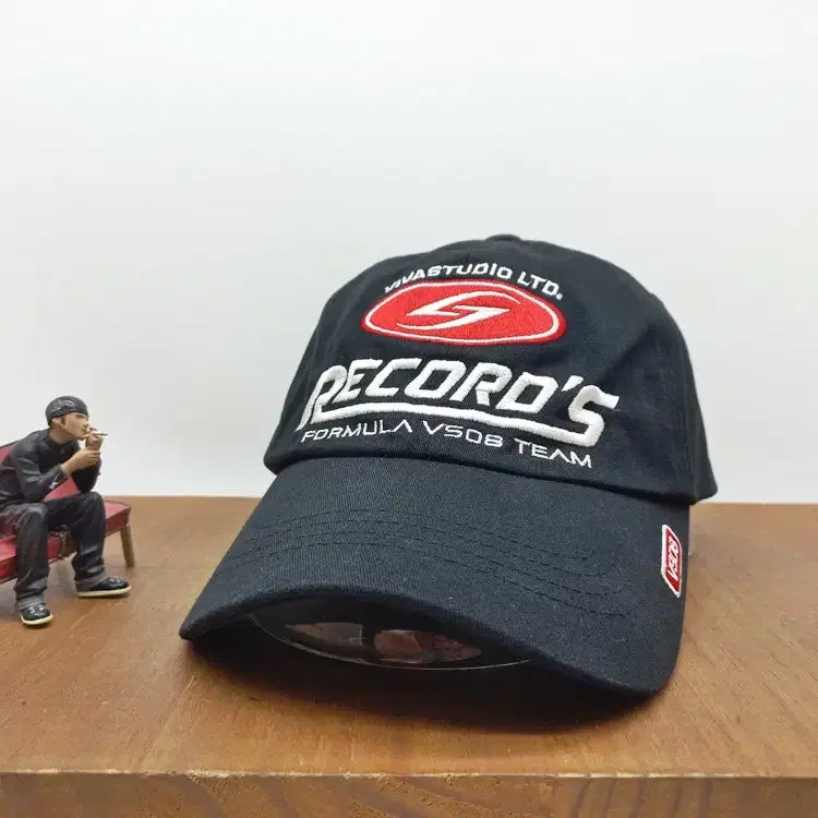 [BUNJANG] Vivastudio Racing Ball Cap Black / 레이싱모자 비바스튜디오 레이싱 볼캡 Vivastudio 블랙