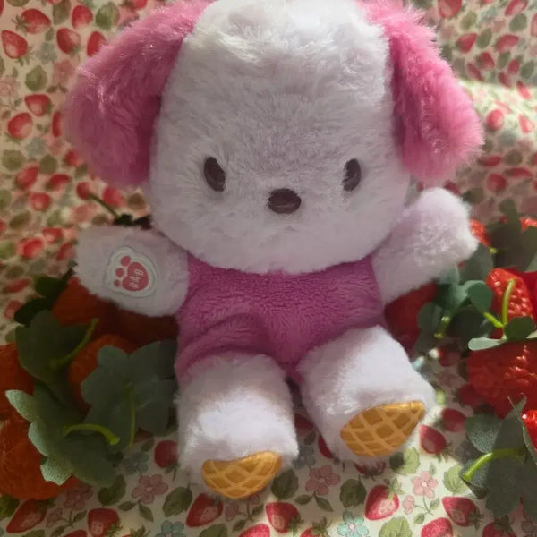 [BUNJANG] Sanrio x Build-A-Bear Pochacco Strawberry Ice Cream Plush / 산리오X빌드어베어 BuildaBear 포차코 딸기 아이스크림 인형