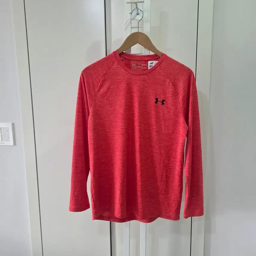 [BUNJANG] Under Armour Melange Red Long Sleeve T-Shirt / 언더아머 긴팔티 멜란지 레드