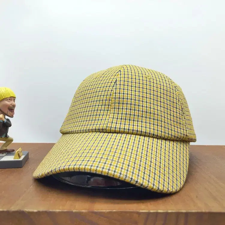 [BUNJANG] UNDERCONTROL UDC Mini Check Ball Cap Yellow / 언더컨트롤 UDC 미니 체크 볼캡 모자 UNDERCONTROL 옐로우