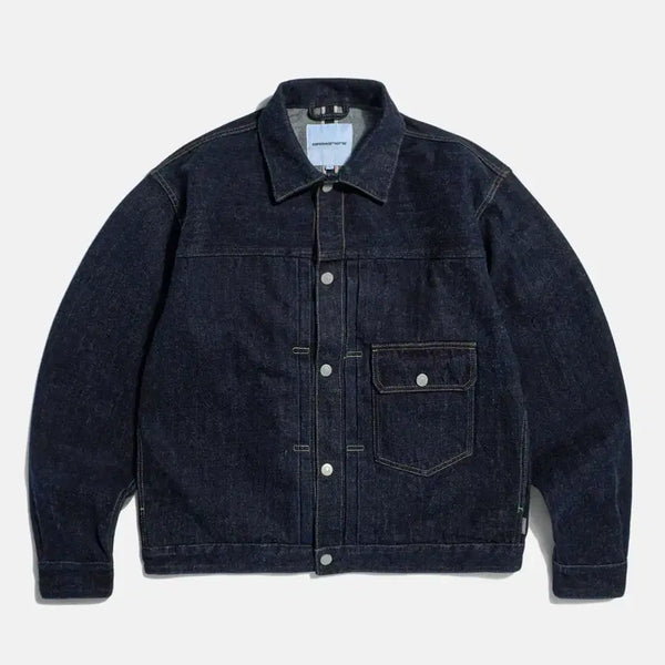 [BUNJANG] Espionage Type 1 Selvedge Denim Jacket Indigo M / 에스피오나지 Type 1 Selvedge Denim 인디고 데님 자켓 M