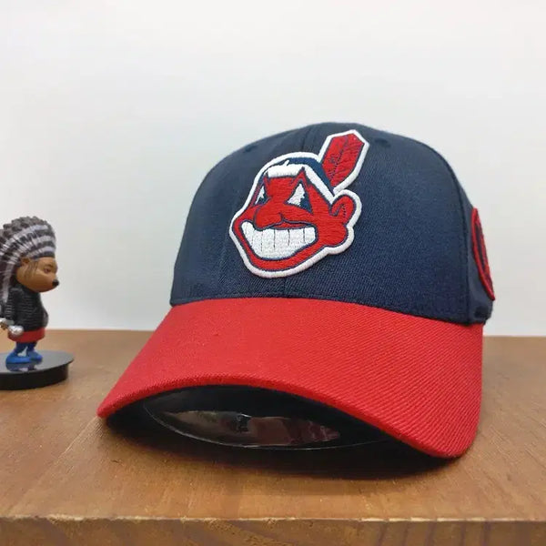 [BUNJANG] MLB Cleveland Indians Chief Wahoo Logo Navy Red Cap / MLB 볼캡 클리블랜드 인디언스 Chief Wahoo 인디언 로고 네이비