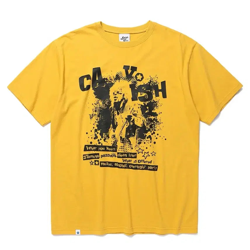 [BUNJANG] Caribsee Collins SS Tee Yellow T-Shirt L / 카비시 COLLINS SS TEE YELLOW 반팔 티셔츠 L