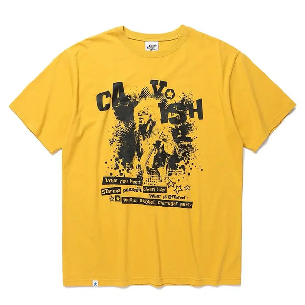 [BUNJANG] Caribsee Collins SS Tee Yellow T-Shirt L / 카비시 COLLINS SS TEE YELLOW 반팔 티셔츠 L