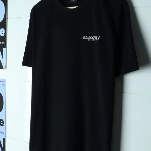 [BUNJANG] Discovery Expedition Functional Black Back Logo Short Sleeve T-Shirt / (M-L) 디스커버리 반팔 티셔츠 기능성 백로고 블랙-H34379