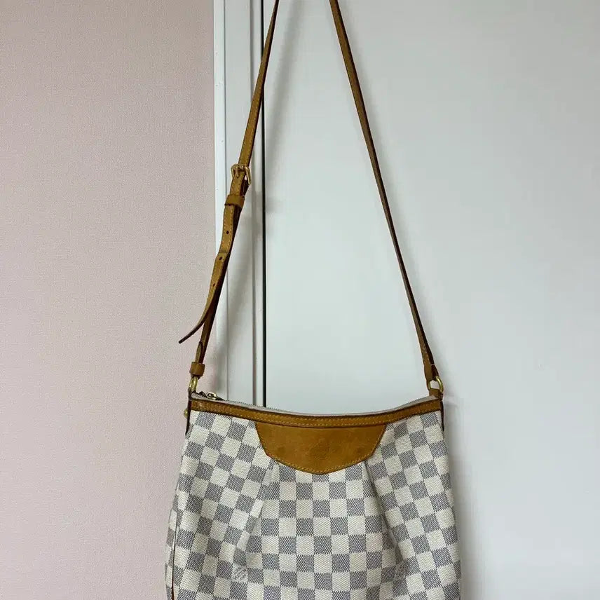 [BUNJANG] Louis Vuitton Damier Azur PM Shoulder Bag / 루이비통 다미에 아주르 PM 숄더백 정품