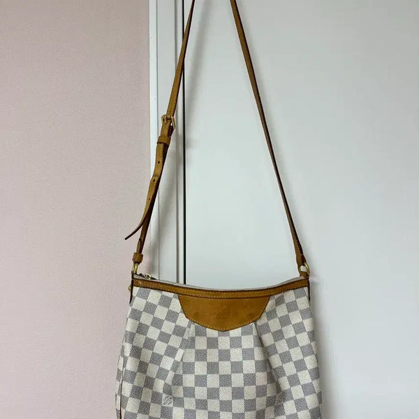 [BUNJANG] Louis Vuitton Damier Azur PM Shoulder Bag / 루이비통 다미에 아주르 PM 숄더백 정품