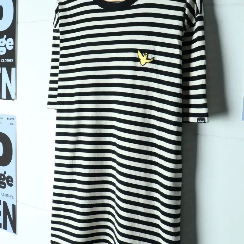 [BUNJANG] Mark Gonzales Striped Short Sleeve T-Shirt XL-2XL / (XL-2XL) 마크곤잘레스 반팔 티셔츠 빅사이즈 단가라-H34391
