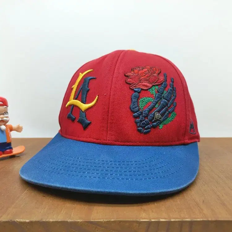 [BUNJANG] Urban Swagger LA Rose Snapback Hat / 힙합 스냅백모자 어반스웨거 LA 로즈 레드 블루