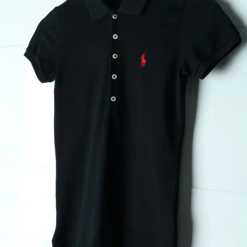 [BUNJANG] Polo Ralph Lauren Short Sleeve Polo Shirt Black / W(XS-S) 폴로 랄프로렌 반팔 카라 티셔츠 USA 블랙-H34399