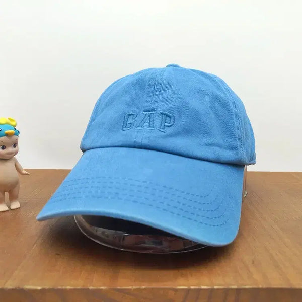 [BUNJANG] GAP Lettering Light Blue Cotton Baseball Cap / 여성 데일리 볼캡 갭 GAP 레터링 라이트 블루