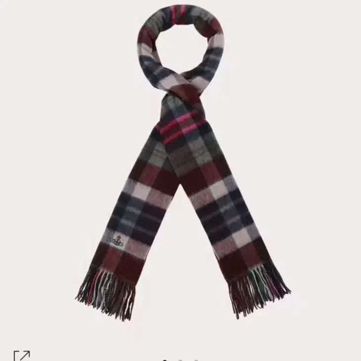 [BUNJANG] Vivienne Westwood Red Label Tartan Check Wool Muffler Scarf / 레드라벨 비비안웨스트우드 타탄 체크 울 머플러 목도리