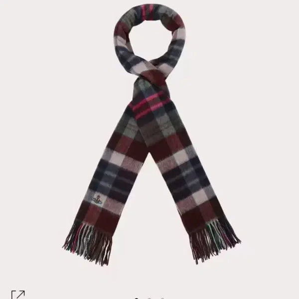 [BUNJANG] Vivienne Westwood Red Label Tartan Check Wool Muffler Scarf / 레드라벨 비비안웨스트우드 타탄 체크 울 머플러 목도리