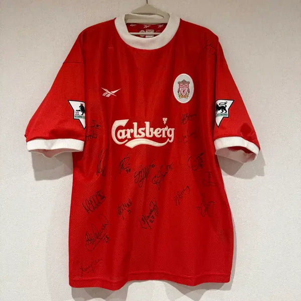 [BUNJANG] Liverpool 1998 Squad Signed Jersey (Steven Gerrard) / 1998 리버풀 스쿼드 싸인 유니폼 ( 제라드 )