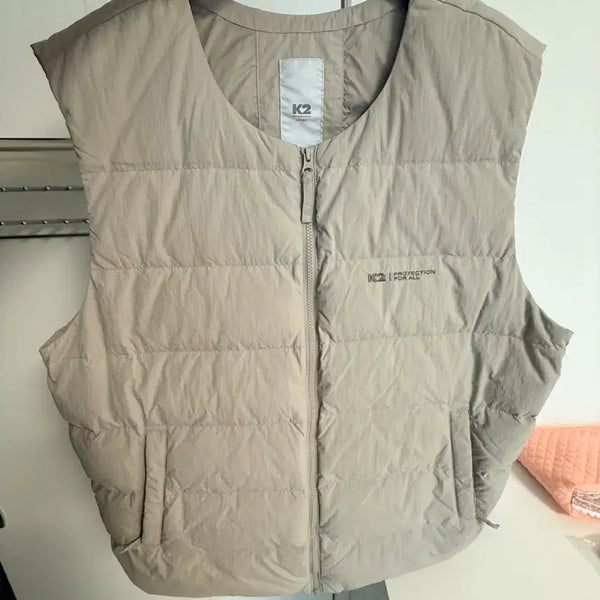 [BUNJANG] K2 Lightweight Padded Vest Beige Size 120 / K2 경량 패딩 조끼 베이지 120사이즈