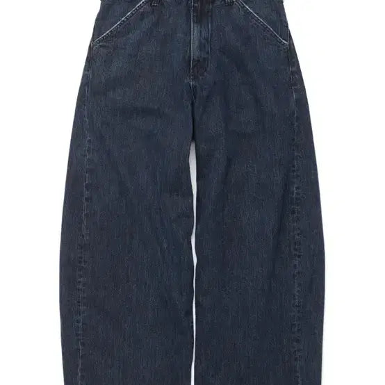 [BUNJANG] Hatching Room Wide Curve Jeans Dark Blue (Size 2) / 해칭룸 와이드 커브 진 다크 블루(2)