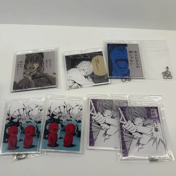 [BUNJANG] Death Note DMM Lottery Acrylic Keyring Bundle Set (Sealed) / 미개봉,일괄)데스노트 DMM쿠지 아크릴 키링 일괄