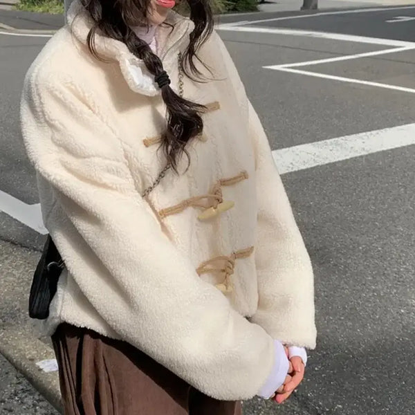 [BUNJANG] Ivory Duffle Coat / 떡볶이 코트 아이보리