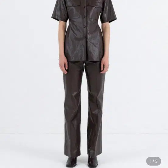 [BUNJANG] LVIR Brown Leather Jacket / LVIR 브라운 가죽자켓